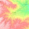 Topografische Karte Tom Green County, Höhe, Relief
