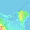 Topografische Karte Skanes, Höhe, Relief