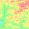 Topografische Karte Cuenca Minera, Höhe, Relief