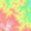 Topografische Karte Roble, Höhe, Relief