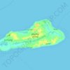 Topografische Karte Jomalig Island, Höhe, Relief