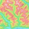Topografische Karte Verzasca, Höhe, Relief