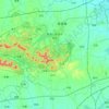 Topografische Karte 紫蓬山旅游开发区, Höhe, Relief