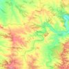Topografische Karte Fabara, Höhe, Relief