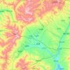 Topografische Karte Lan County, Höhe, Relief