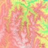 Topografische Karte Jiuzhai Valley National Park, Höhe, Relief