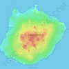 Topografische Karte Isla Floreana, Höhe, Relief