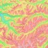 Topografische Karte Verwall Alps, Höhe, Relief