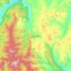 Topografische Karte Barnard, Höhe, Relief
