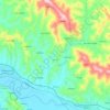 Topografische Karte Karinë, Höhe, Relief