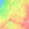 Topografische Karte Arran–Elderslie, Höhe, Relief