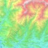 Topografische Karte Annapurna, Höhe, Relief