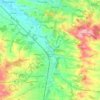 Topografische Karte Zell an der Pram, Höhe, Relief