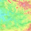 Topografische Karte Province de Taounate, Höhe, Relief
