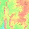 Topografische Karte Ekiti West, Höhe, Relief