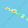 Topografische Karte Aran Islands, Höhe, Relief