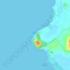 Topografische Karte Pantai Minyak Beku, Höhe, Relief