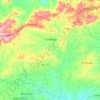 Topografische Karte Casinhas, Höhe, Relief