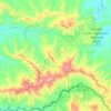 Topografische Karte Golden Gate Highlands National Park, Höhe, Relief