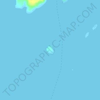 Topografische Karte Hart Island, Höhe, Relief