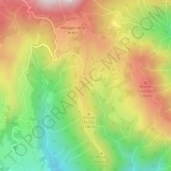 Topografische Karte Formentara, Höhe, Relief