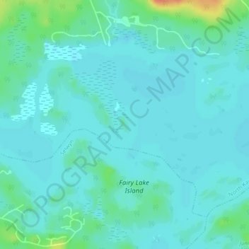 Topografische Karte Acton Island, Höhe, Relief
