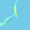 Topografische Karte Whale Cay, Höhe, Relief
