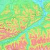 Topografische Karte Unterinntal, Höhe, Relief