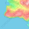 Topografische Karte L-Għadira ta Sarraflu, Höhe, Relief