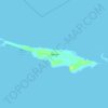 Topografische Karte Hog Cay, Höhe, Relief