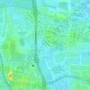 Topografische Karte Lilac Drive Playground, Höhe, Relief
