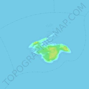 Topografische Karte Cross Island, Höhe, Relief