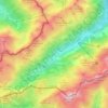 Topografische Karte Rappenalptal, Höhe, Relief