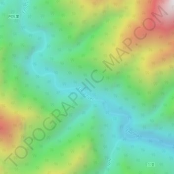 Topografische Karte Emra river, Höhe, Relief