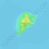 Topografische Karte Hermana Menor Island, Höhe, Relief