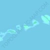 Topografische Karte Cook Island, Höhe, Relief