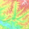 Topografische Karte Río Ucero, Höhe, Relief