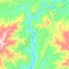 Topografische Karte دریائے سوات, Höhe, Relief
