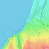 Topografische Karte Frankston Beach, Höhe, Relief