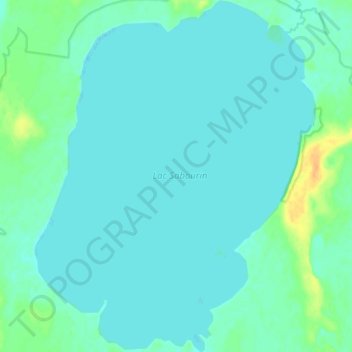 Topografische Karte Lac Sabourin, Höhe, Relief