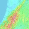 Topografische Karte Tararua Range, Höhe, Relief