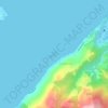Topografische Karte Ilha das Cabras, Höhe, Relief