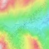 Topografische Karte Rifugio Melezè, Höhe, Relief