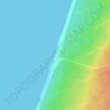 Topografische Karte Praia do Osso da Baleia, Höhe, Relief