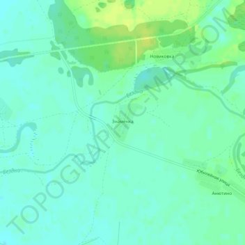 Topografische Karte Знаменка, Höhe, Relief
