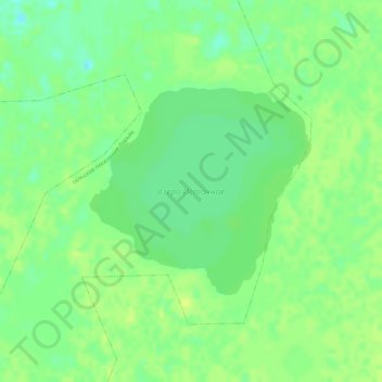 Topografische Karte озеро Источное, Höhe, Relief