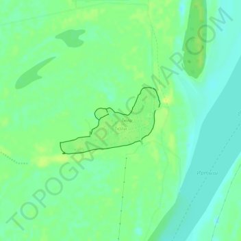 Topografische Karte Тюли, Höhe, Relief