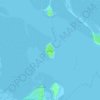Topografische Karte Piel Island, Höhe, Relief
