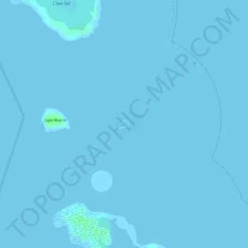 Topografische Karte Islote Cayo Peraza, Parque Nacional Morrocoy, Höhe, Relief