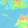 Topografische Karte Baie de Galway, Höhe, Relief